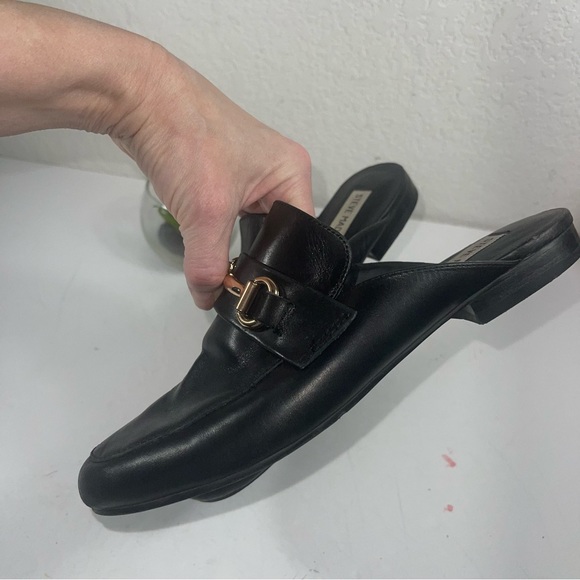 Steve Madden Kandi black leather loafer mules size 6 - Picture 3 of 9
